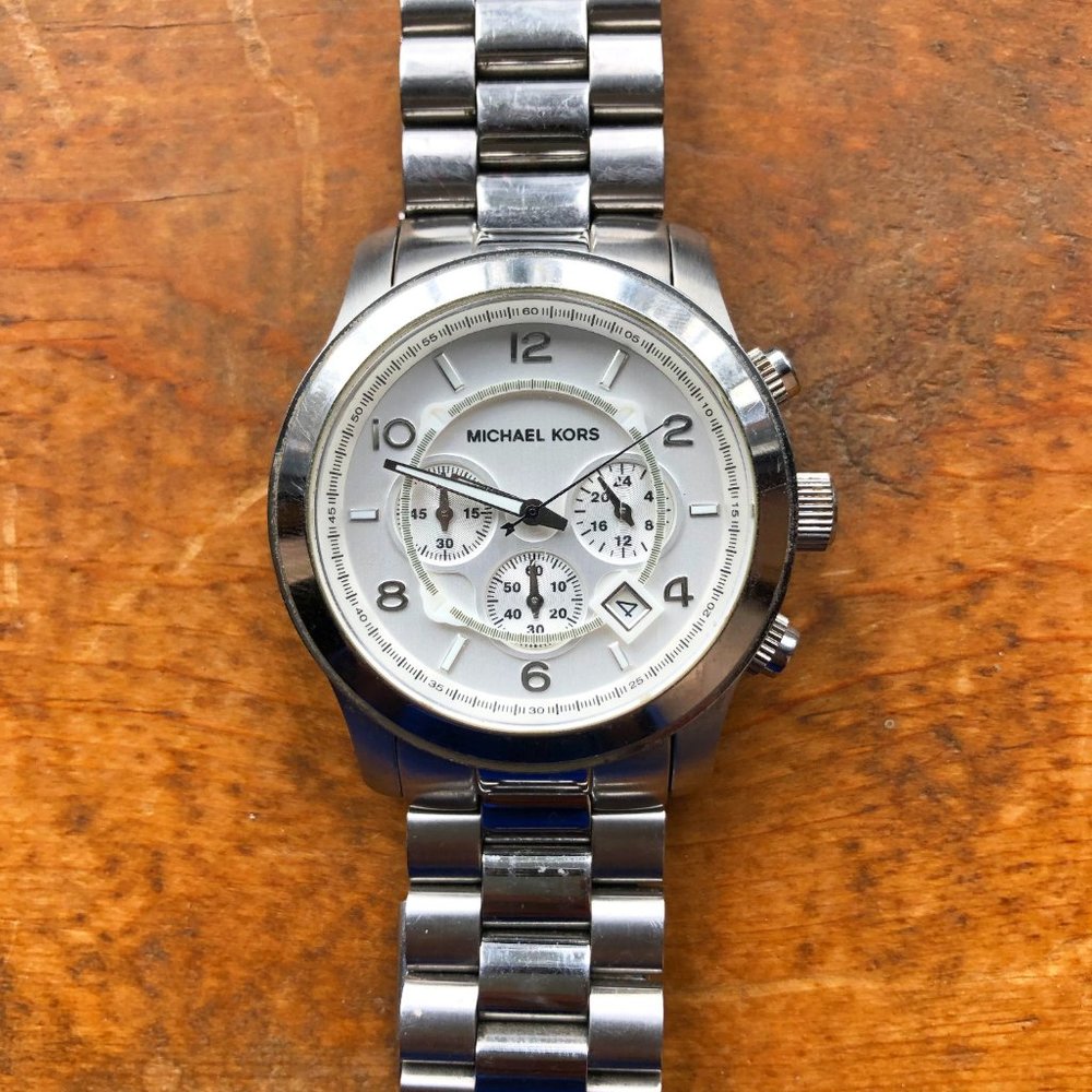 Michael Kors Silver Mens Watch
